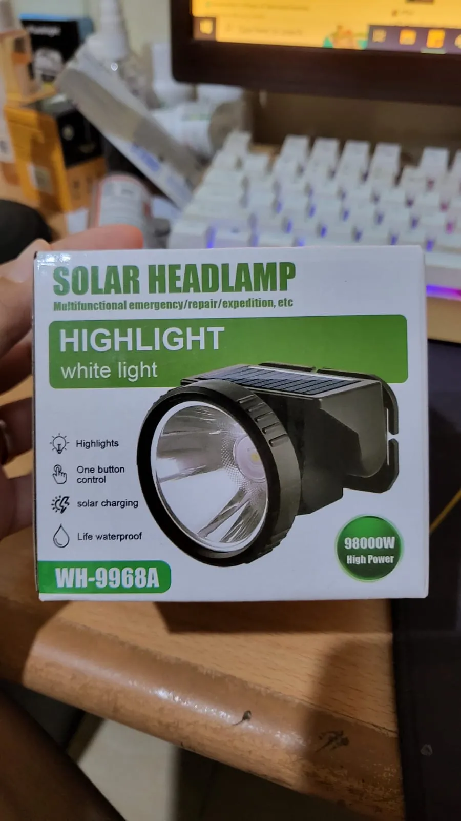 &amp; Instant Solar – Ultra-Bright, Rechargeable Outdoor Headlamp for Eco-Friendly Great savings WH-9968A Adventures!