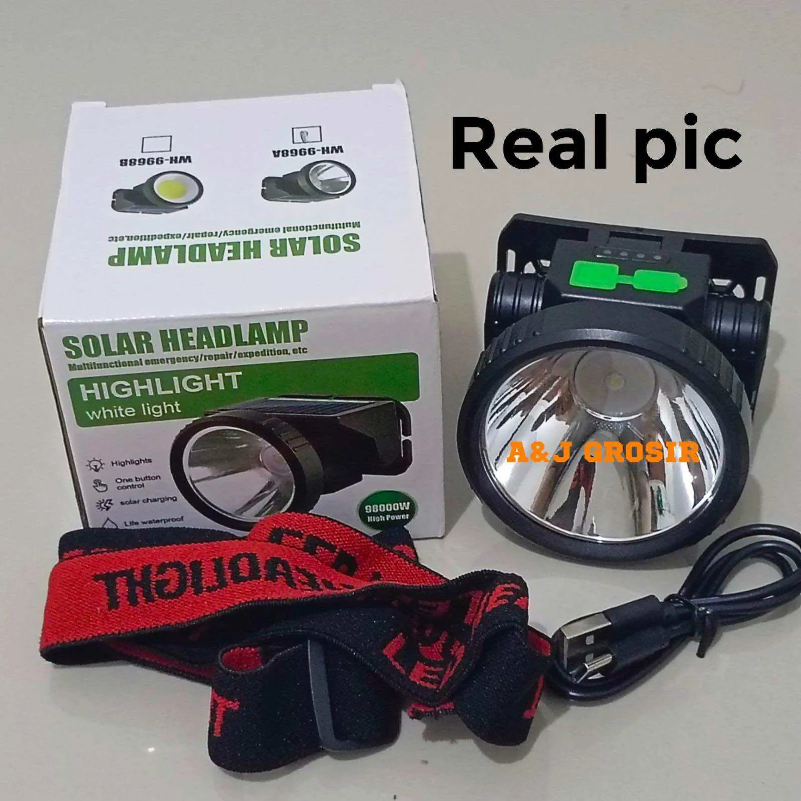 &amp; Instant Solar – Ultra-Bright, Rechargeable Outdoor Headlamp for Eco-Friendly Great savings WH-9968A Adventures!