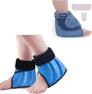 Ankle Ice Pack Wrap Heel Ice Pack for Pain Relief & Microwave Ankle Heating Pad for Achilles Tendonitis