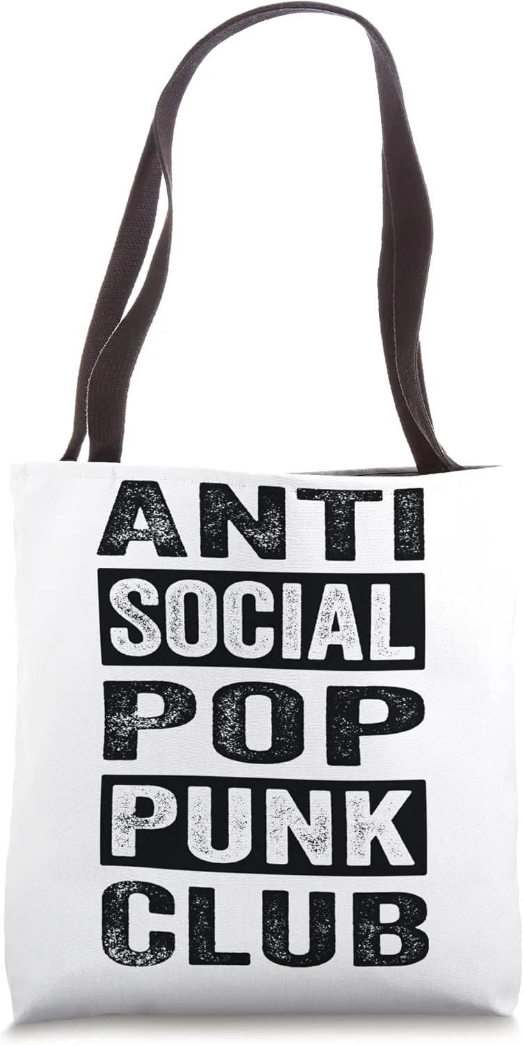 Anti Social Pop Punk Club Tote Bag