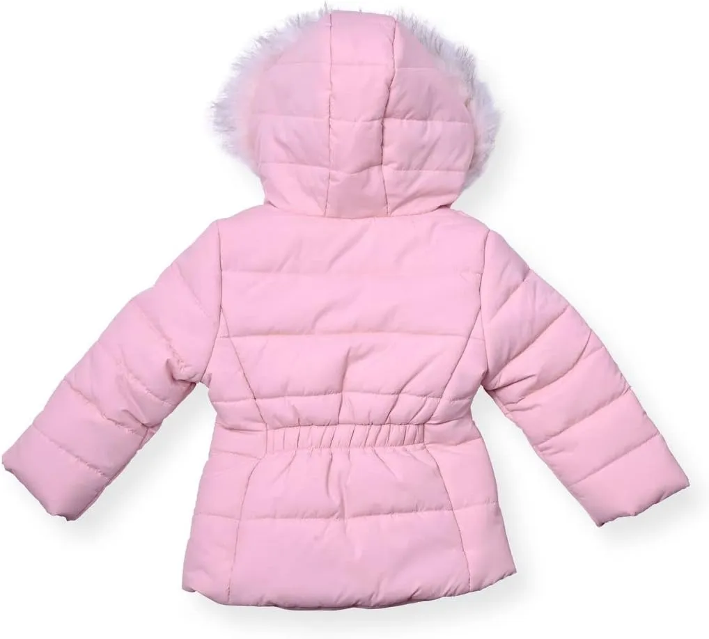 Arctic Quest Little Girls Bib Snow Pants and Ski Jacket Water-Resistant Snowsuit For Kids Winter Jacket For Girls