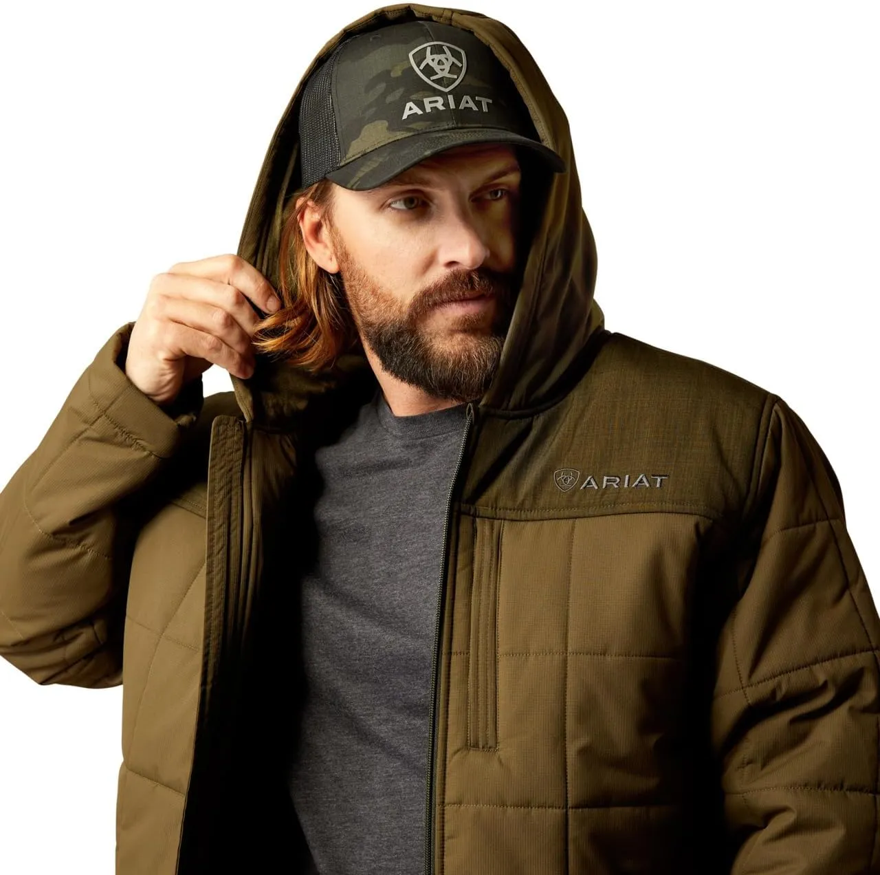 ARIAT Men's Crius Hooded Insulated Jacket
