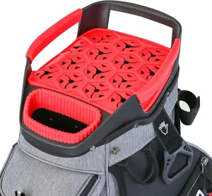 ASK ECHO 2024 SLC-130 Golf Cart Bag with 15 Way Full Length Dividers Top, Premium Soundless Golf Cart Bag with Rain Cover for Men