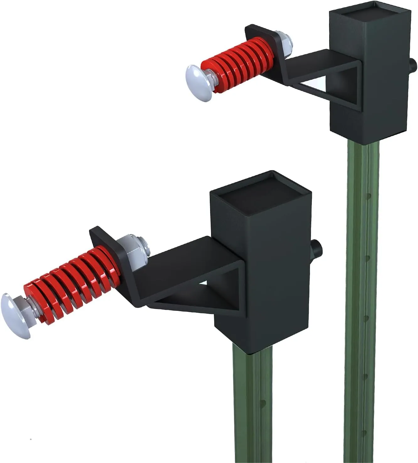 Atflbox T-Post Target Hanger and Mount for AR500 Steel Targets, Conversion Adapter for Outdoor Shooting Practice