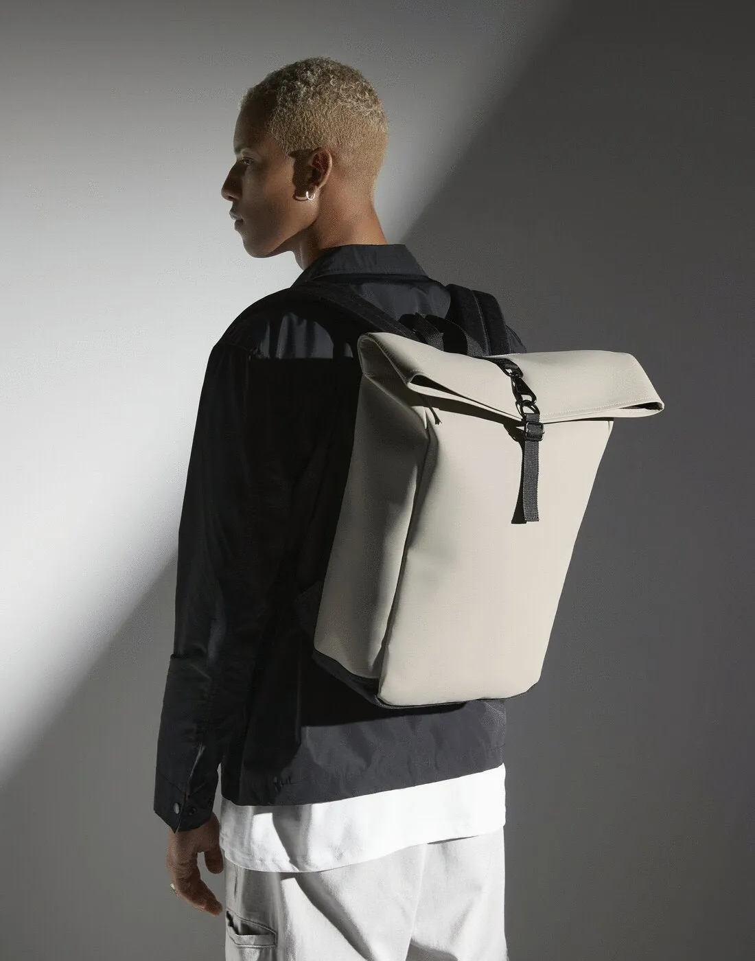 BAGBASE Matte Pu Roll-top Backpack