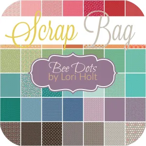 Bee Dots Scrap Bag (Approx 2 Yards) by Lori Holt for Riley Blake 2 Yards DIY Quilt Fabric