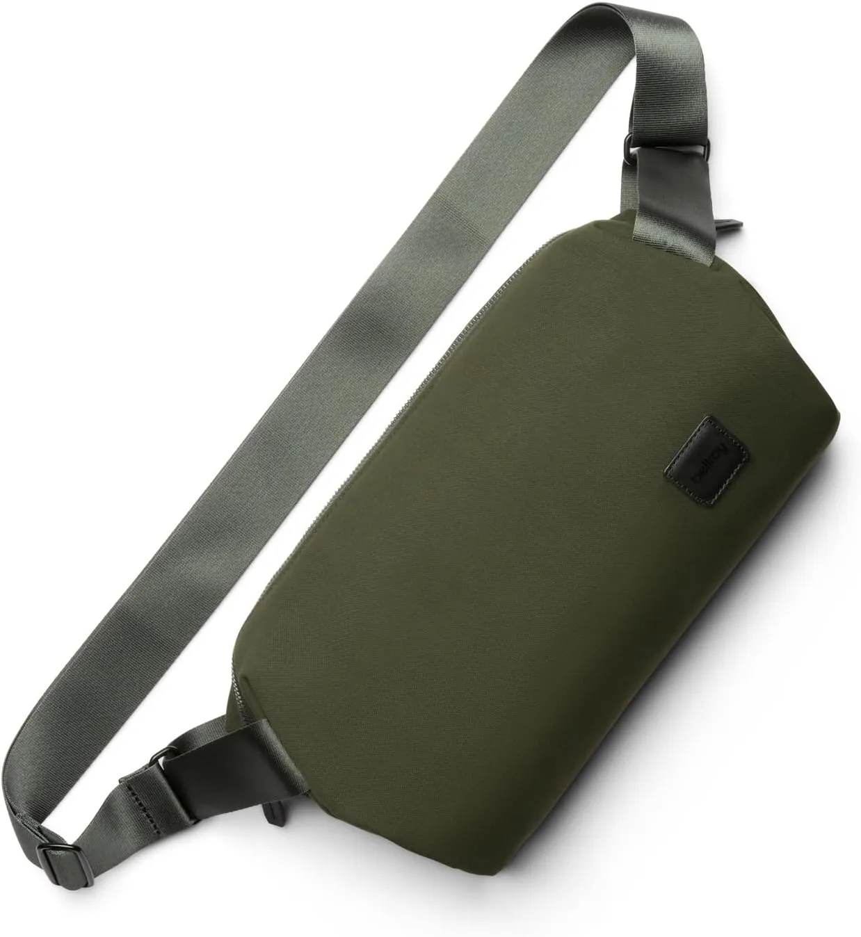 Bellroy Classic Sling (everyday 7 liter minimalist crossbody bag with internal organization, adjustable crossbody strap, and auto-compression system) - Olive