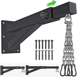 BeneLabel Wall Mount Heavy Bag Hanger, Heavy Duty Punching Bag Stand, Boxing Bag Bracket for Home Gym Indoor Outdoor, 800 LB Capacity