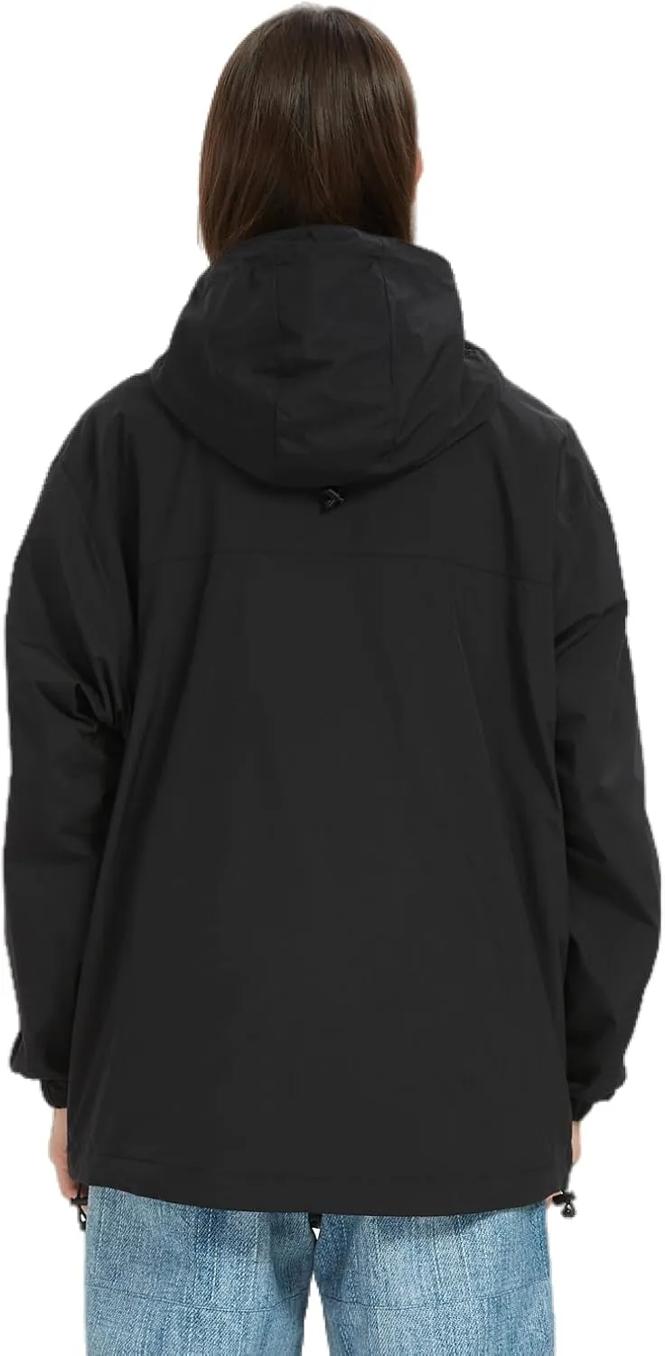 BGX Bluemagic Spring Women's Softshell Jacket with Hood Fleece Lined Warm Lightweight Waterproof Insulated Windbreaker
