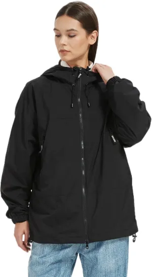 BGX Bluemagic Spring Women's Softshell Jacket with Hood Fleece Lined Warm Lightweight Waterproof Insulated Windbreaker