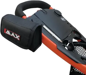 Big Max Black & Orange Quick Lok Rangefinder Case - Easy-to-Attach Golf Accessory, Secure Holder for Laser Yardage Finders, Compatible with All Golf Push Carts