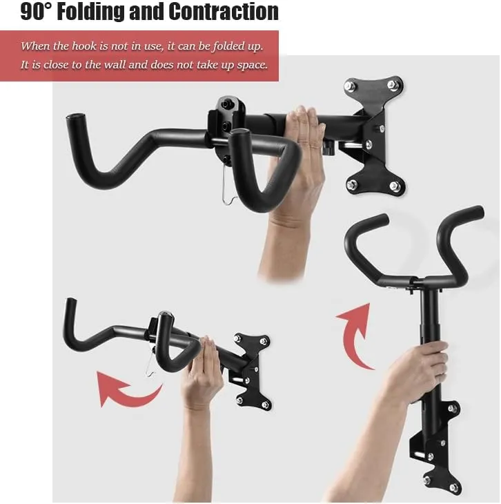 Bike Wall Mount for Specialized S-Works Stumpjumper, Adjustable Horizontal Bike Wall Hanger, Space Saving Indoor Bicycle Storage, Road, Mountain or Hybrid Bikes