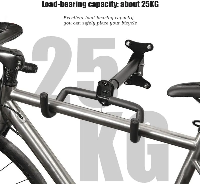Bike Wall Mount for Specialized S-Works Stumpjumper, Adjustable Horizontal Bike Wall Hanger, Space Saving Indoor Bicycle Storage, Road, Mountain or Hybrid Bikes