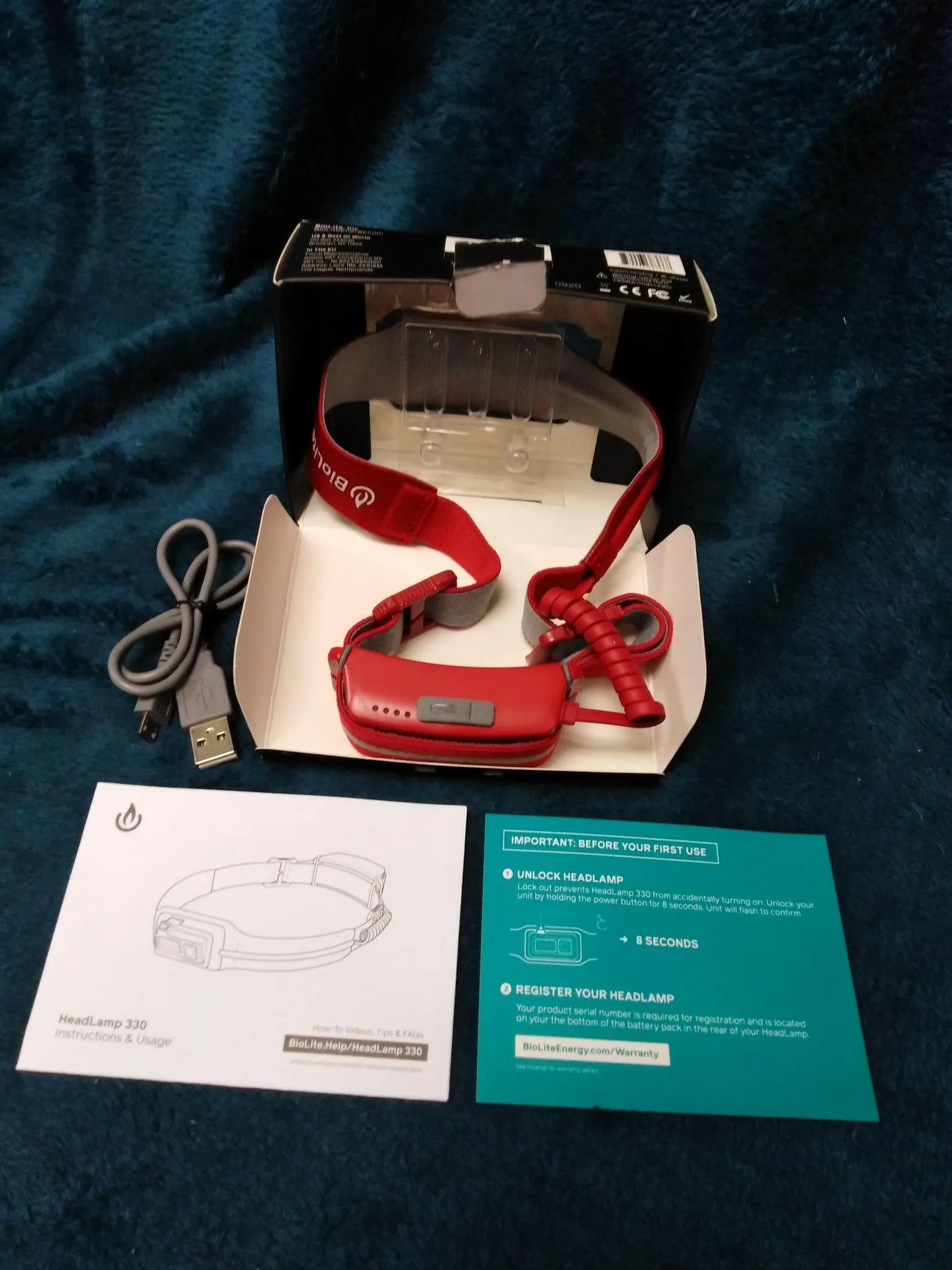 BioLite 330 Headlamp Ember Red