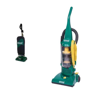 Bissell BigGreen Commercial 8lb Upright Industrial Vacuum Cleaner Bundle with Pro Upright Dirt Cup Vacuum, Green