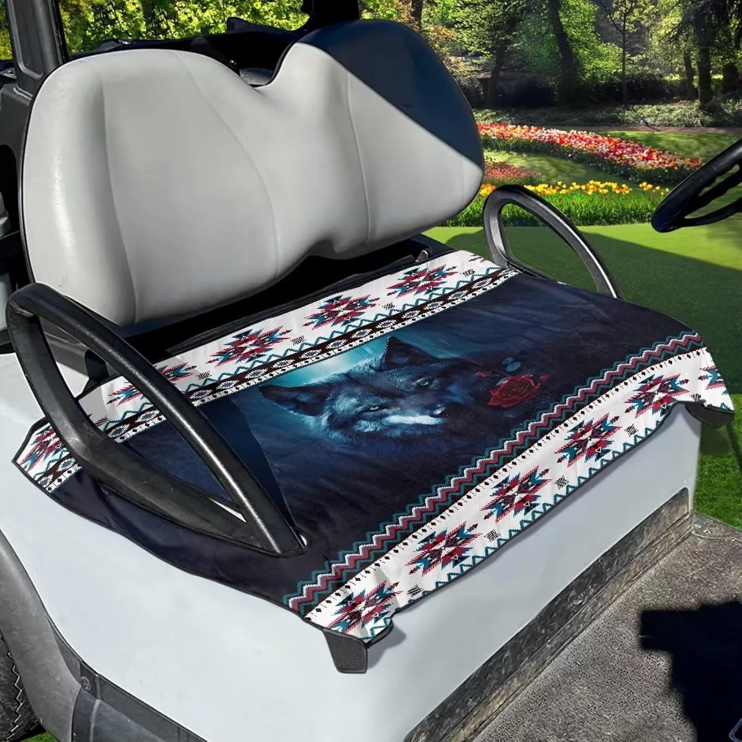 Biyejit Towel Seat Cover for Golf Carts Heat-Resistant, Golf Cart Seat Cover Golf Cart Seat Covers Club Car for Golfers
