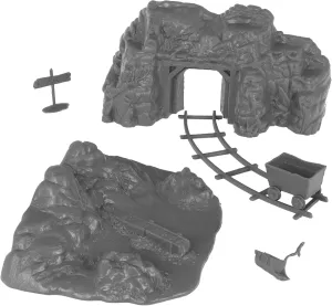 BMC Classic Marx Western Gold Mine Plastic Cowboys Army Men Playset Accessories