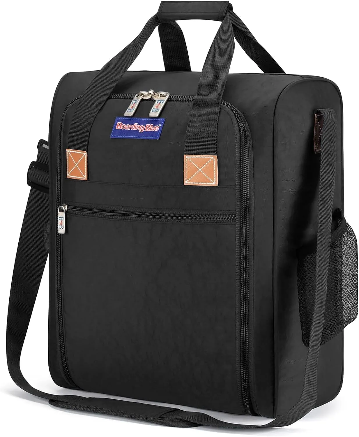 Boardingblue Personal Item under seat for American, Frontier, Spirit, Airlines (Black)