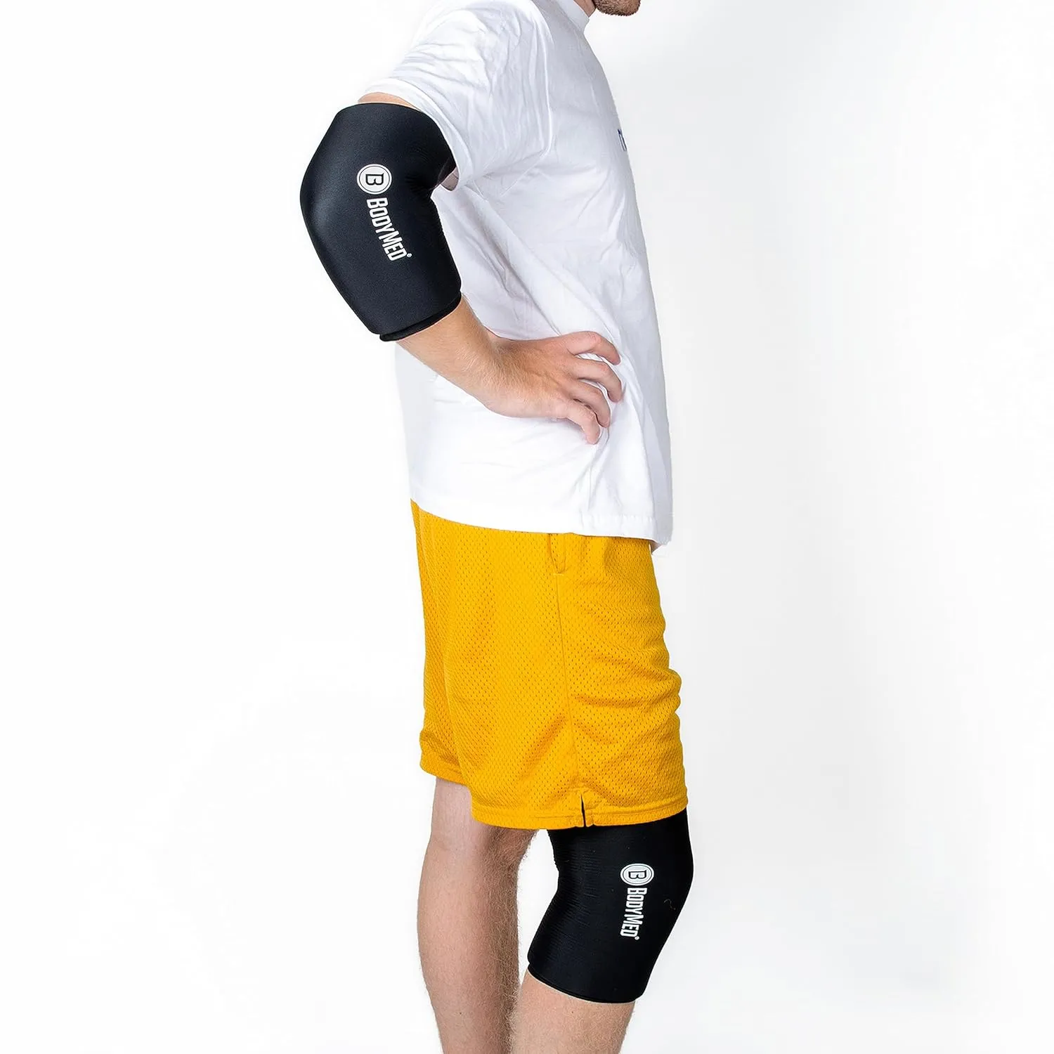 BodyMed 360° Hot & Cold Sleeve for Knee, Elbow, Ankle, Wrist Discomfort Relief – Flexible, Reusable Gel Ice Pack Compression Therapy for Sprains, Arthritis, Tendonitis - Large