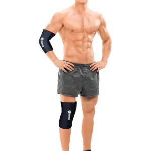 BodyMed 360° Hot & Cold Sleeve for Knee, Elbow, Ankle, Wrist Discomfort Relief – Flexible, Reusable Gel Ice Pack Compression Therapy for Sprains, Arthritis, Tendonitis - Large