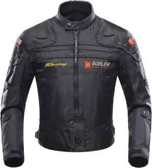 BORLENI Motorcycle Jacket Motorbike Riding Jacket Windproof Motorcycle Full Body Protective Gear Armor