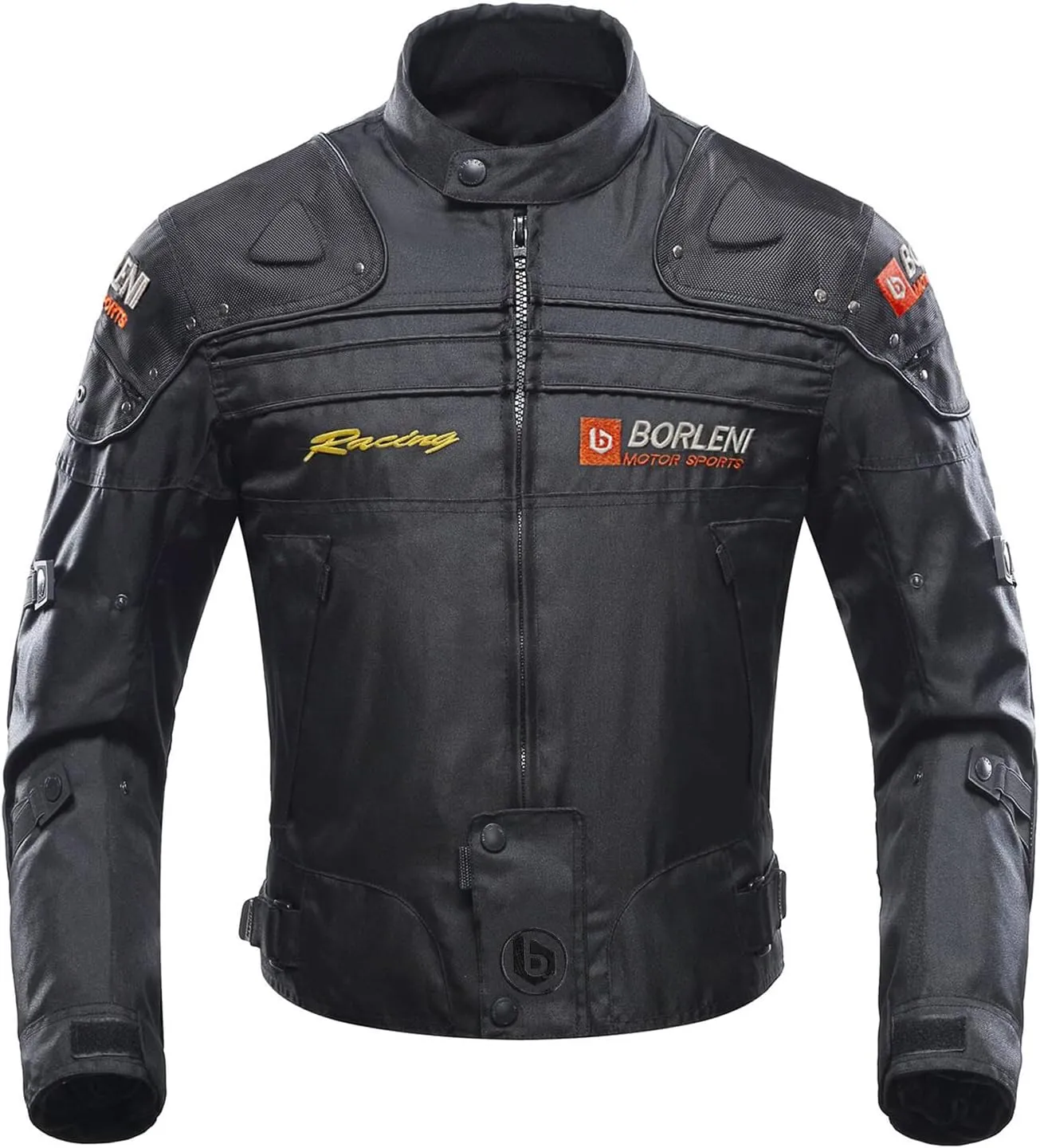 BORLENI Motorcycle Jacket Motorbike Riding Jacket Windproof Motorcycle Full Body Protective Gear Armor