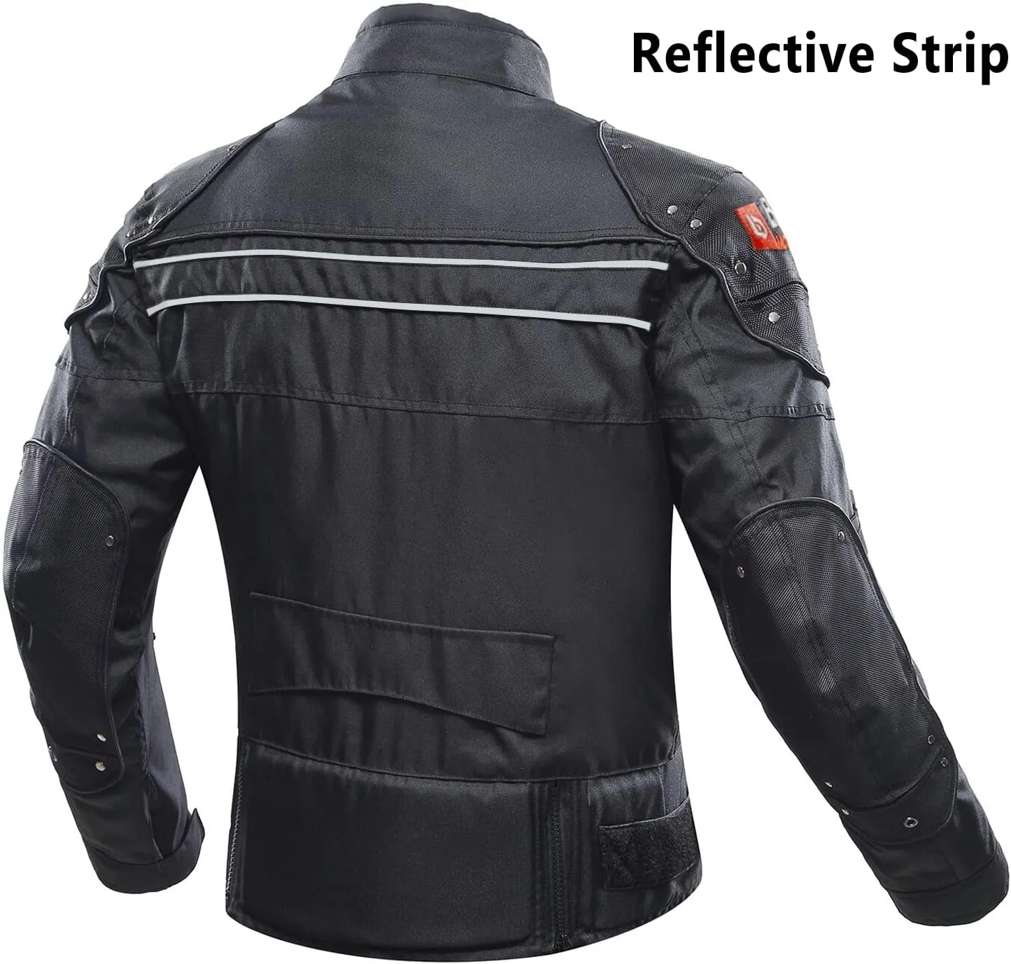 BORLENI Motorcycle Jacket Motorbike Riding Jacket Windproof Motorcycle Full Body Protective Gear Armor