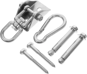 Cabilock Swing Hanger Straps Heavy Duty Hammock Hanger Swivel Swing Hooks 304 Stainless Steel Easy to Install Versatile Use