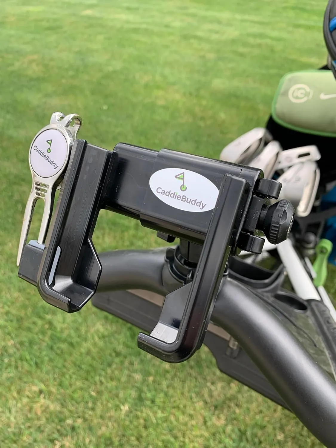Caddie Buddy Golf Cart Phone and GPS Mount (Push Cart Phone Mount)
