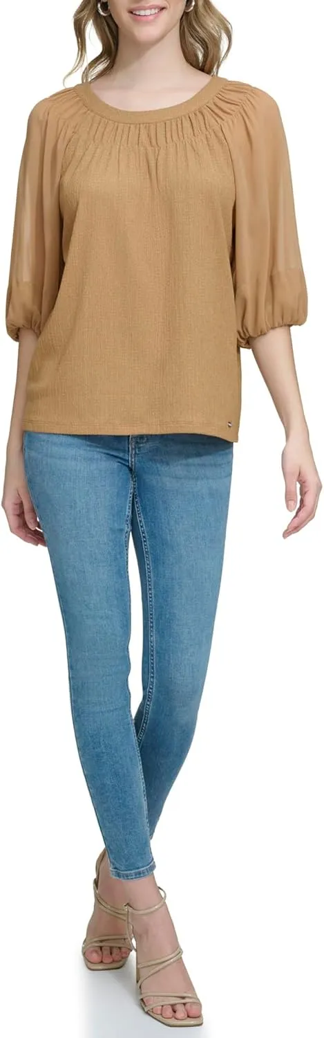 Calvin Klein Women's Short Sleeve Knit Top