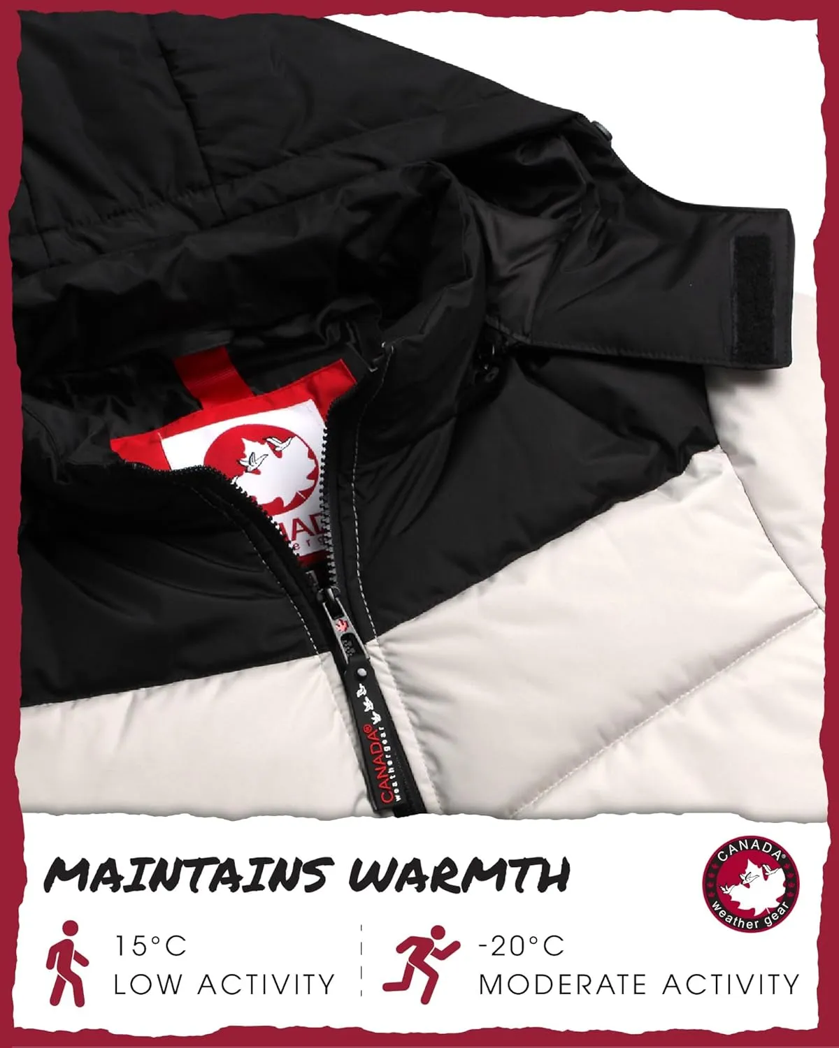 CANADA WEATHER GEAR Men's Winter Jacket – Heavyweight Puffer Jacket – Casual Coat for Men (M-XXL)