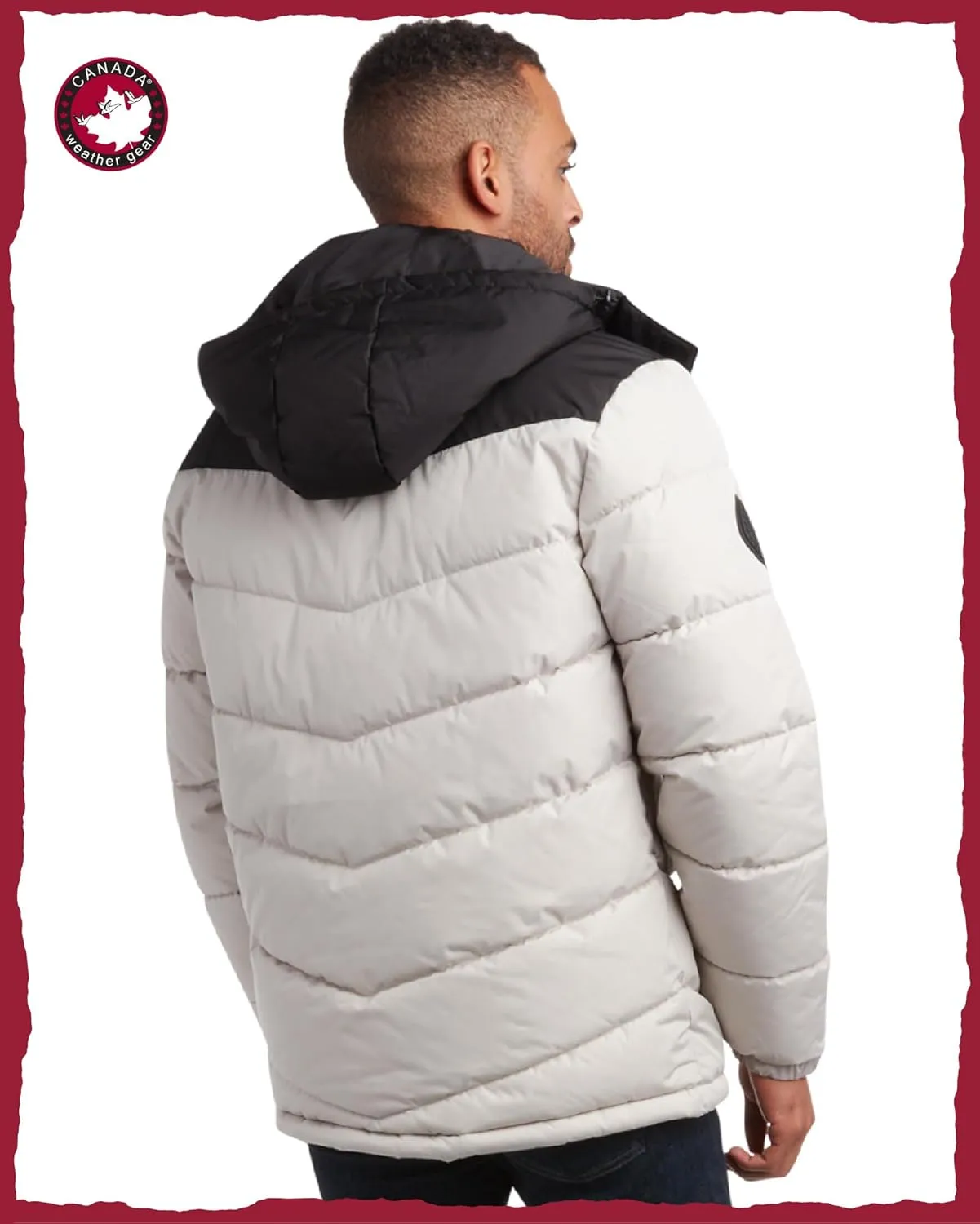CANADA WEATHER GEAR Men's Winter Jacket – Heavyweight Puffer Jacket – Casual Coat for Men (M-XXL)