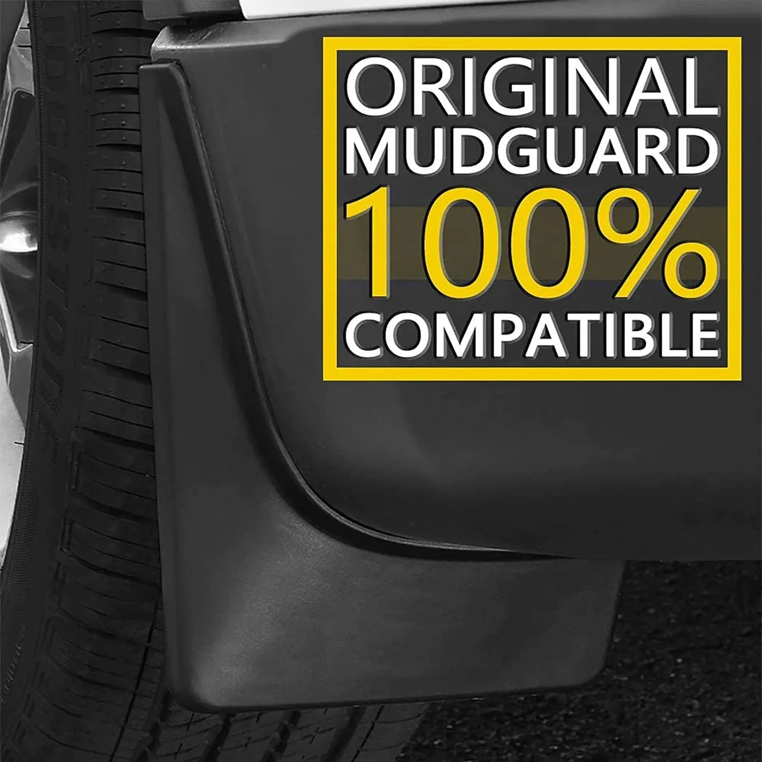Car Mudguard Mud Flaps for Toyota Hiace 2012-2018 Molded Custom Front and Rear Mudflaps Splash Guards Fender Flares Kit 4-PC,Send 1 roll Car Garbage Bag,2012~2018
