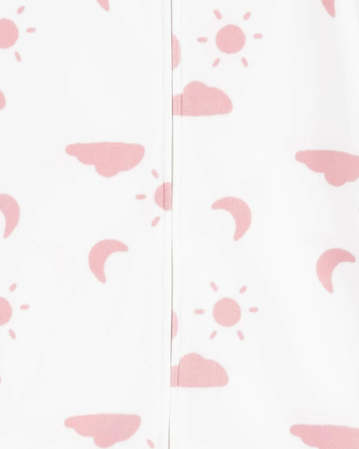 Carter's Unisex Baby Sleep Bag, (White/Pink Clouds, 6-9 Months)