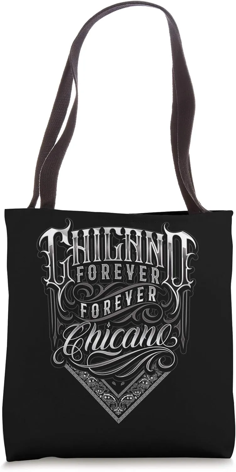 Chicano Forever Forever Chicano In Lowrider Script Paisley Tote Bag