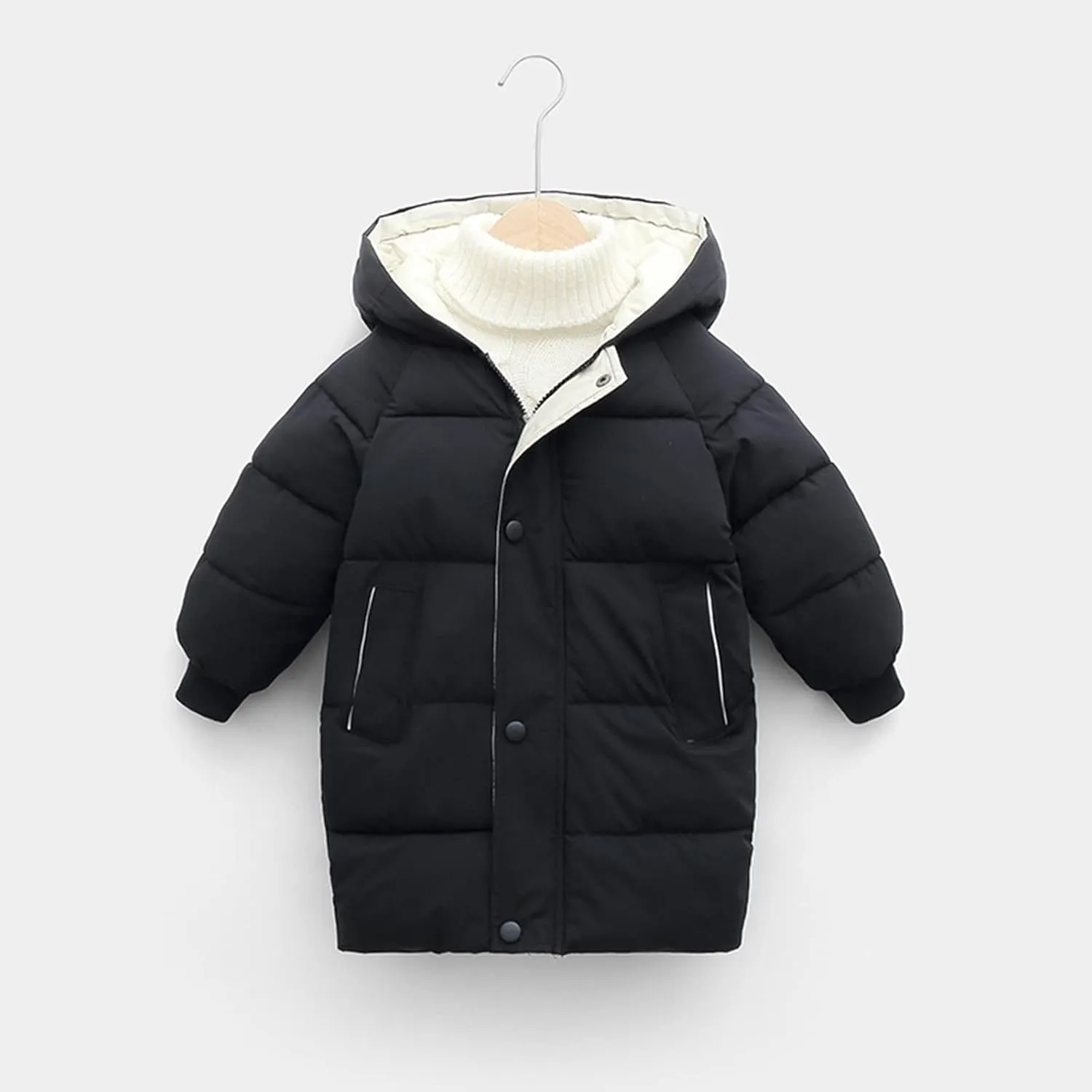 Child Kids Girls Winter Warm Jackets Puffer Padded Jacket Down Jacket Snowsuit Hooded Windbreaker