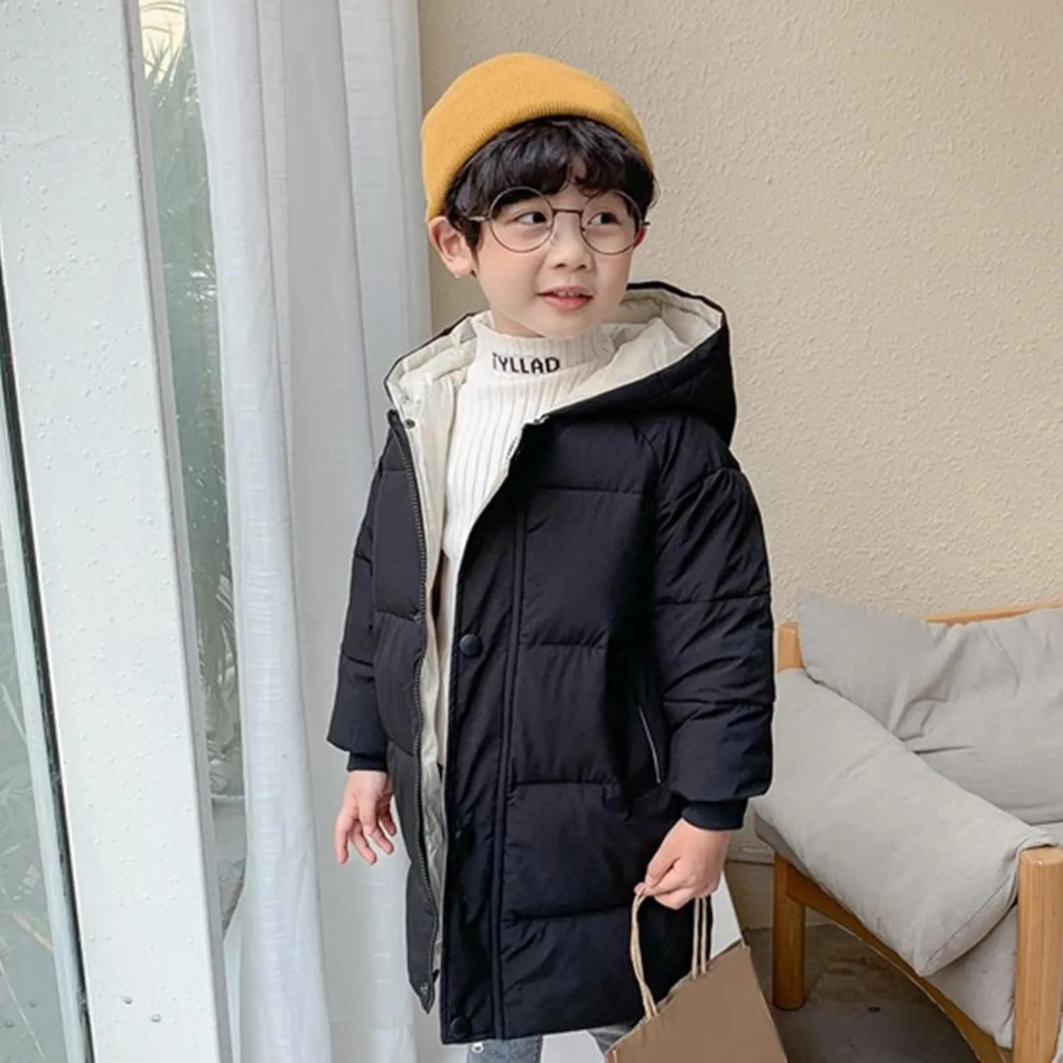 Child Kids Girls Winter Warm Jackets Puffer Padded Jacket Down Jacket Snowsuit Hooded Windbreaker