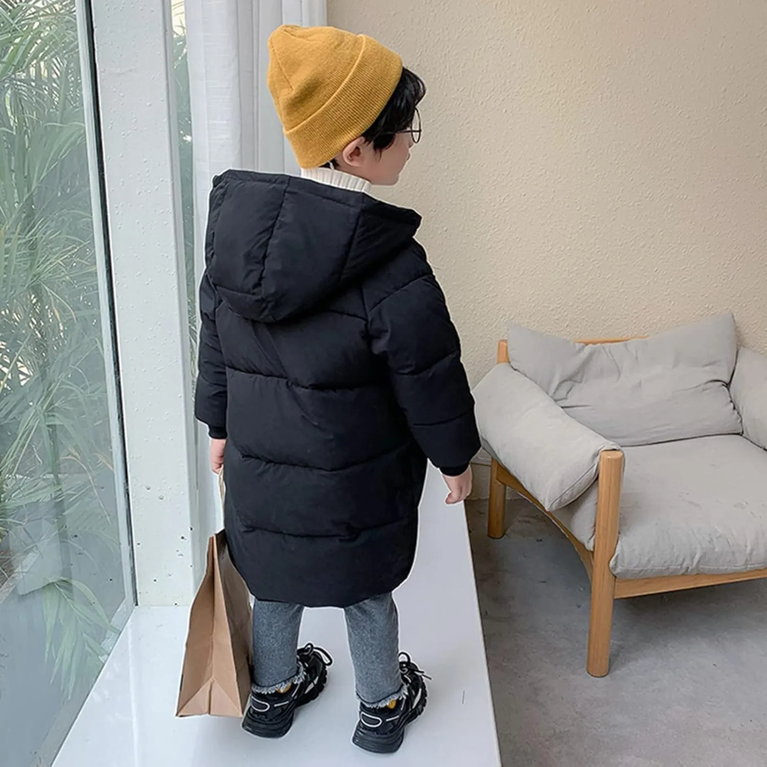 Child Kids Girls Winter Warm Jackets Puffer Padded Jacket Down Jacket Snowsuit Hooded Windbreaker