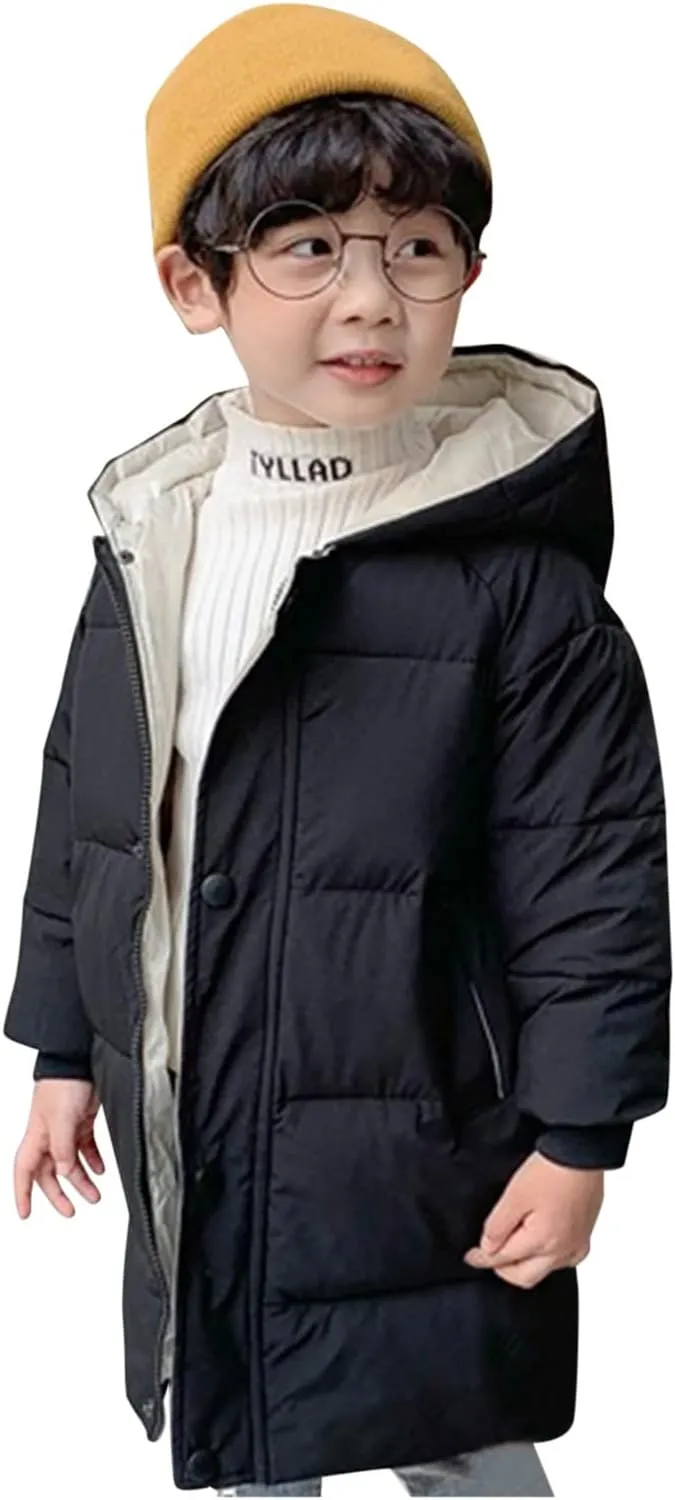 Child Kids Girls Winter Warm Jackets Puffer Padded Jacket Down Jacket Snowsuit Hooded Windbreaker