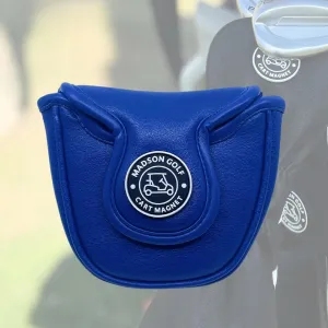 Classic Blade and Mallet Putter Headcovers with Madson Golf Cart Magnet for Secure Positioning and Quick Access, Protective PU Leather Head Covers, Magnetic Golf Accessories