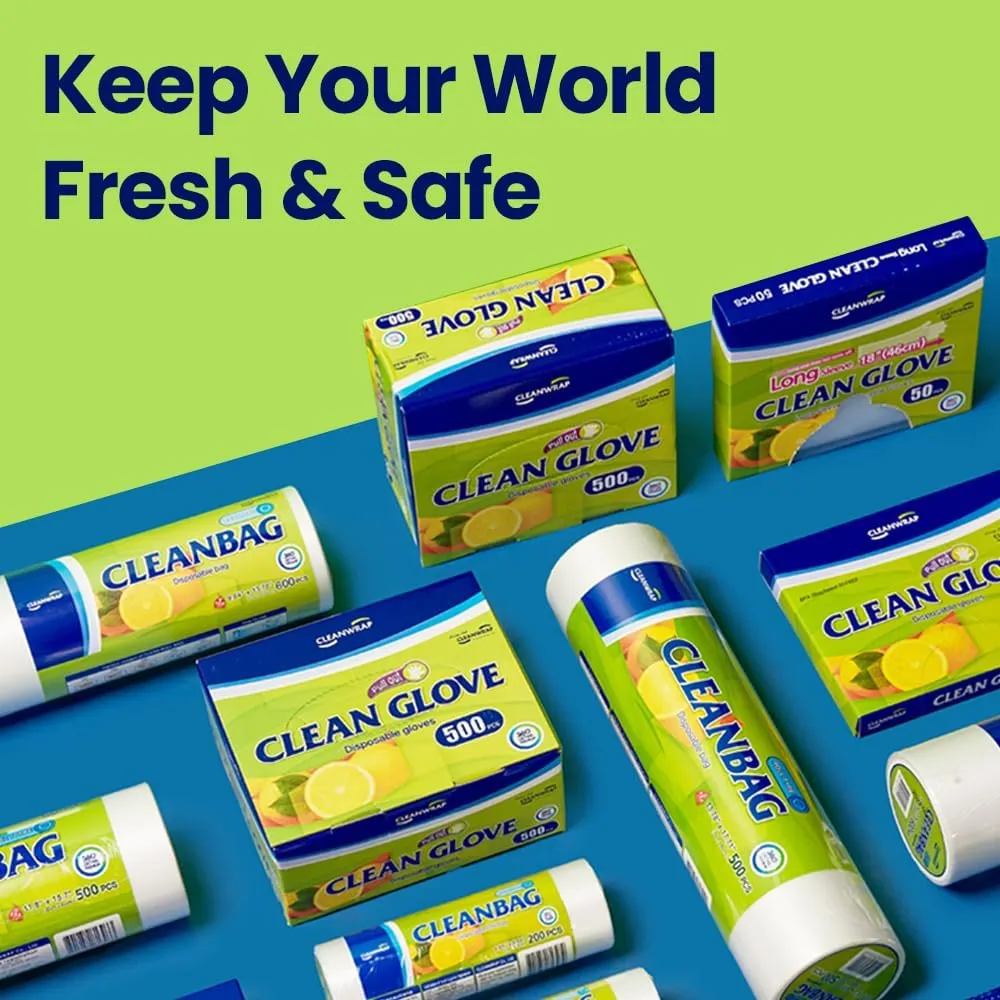 CLEANWRAP Food Storage Roll Bags (13.78 * 17.71-500 PCS) - Mother's Day Gifts for Mom, Mini Bread and Produce Plastic Bags