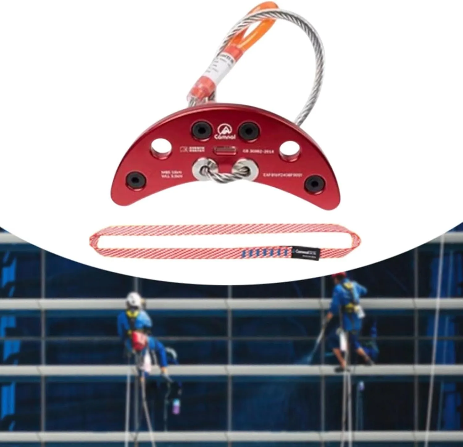 Climbing Bolt Hanger, Fixed Point Stainless Steel Climbing Anchor Plate for Belay Engineering Outdoor Sports Mountaineering