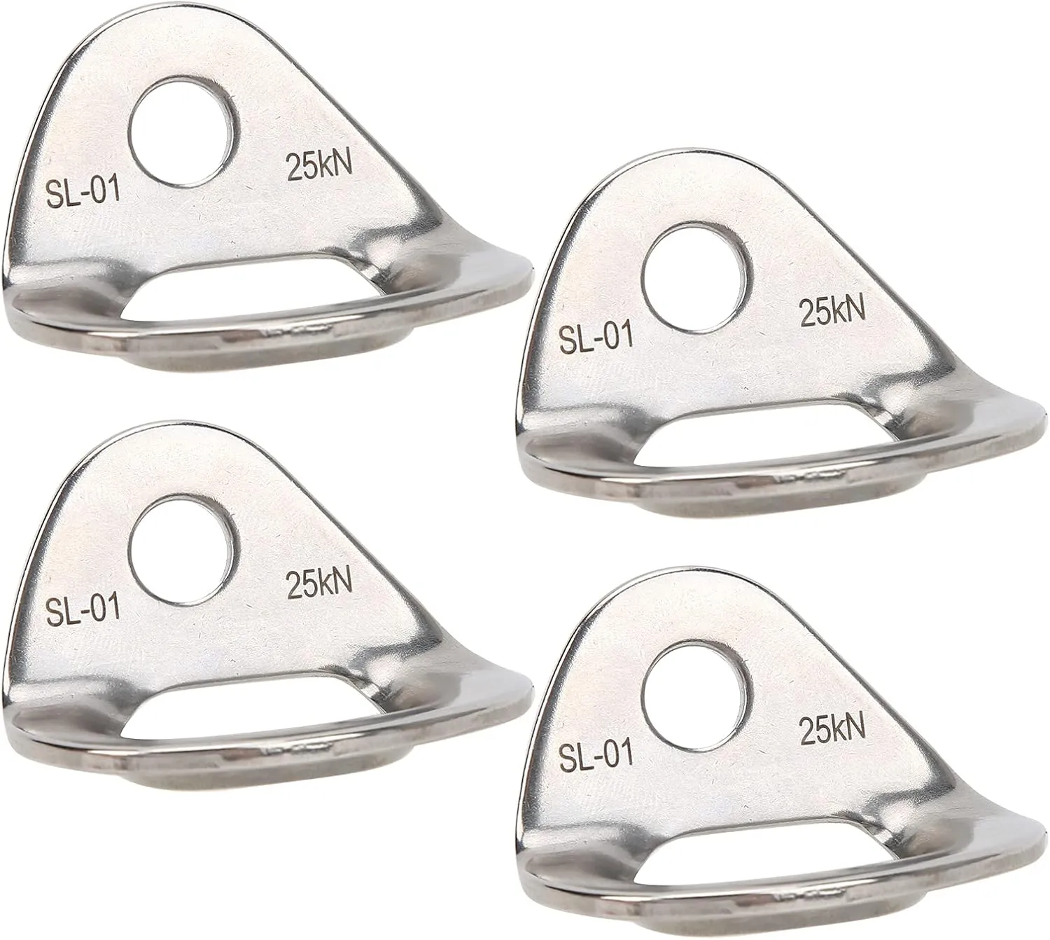 Climbing Hanger, 4 Pcs Stainless Steel Rock Climbing Accessories for Rappelling Aerial Work and Home Gyms, Hammocks