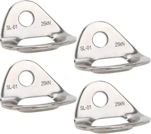 Climbing Hanger, 4 Pcs Stainless Steel Rock Climbing Accessories for Rappelling Aerial Work and Home Gyms, Hammocks