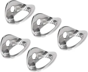 Climbing Hanger, 5 Pcs 25KN Stainless Steel Climbing Hanger Trailer Tiedown Screw for Rappelling Aerial Work Hammocks Tie-Down Anchors Hooks Tie Down Strap Rings Climbing Anchor Bolt