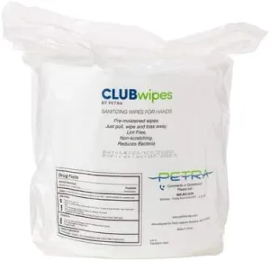 CLUBwipes Value Gym Equipment Cleaning Wipes | Perfect Bulk Wipes For Fitness Facilities | 1200 Gym Roll (Single Roll Refill)