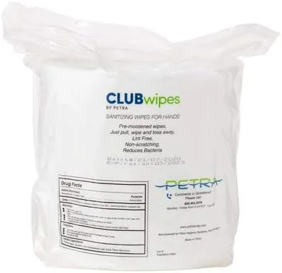 CLUBwipes Value Gym Equipment Cleaning Wipes | Perfect Bulk Wipes For Fitness Facilities | 1200 Gym Roll (Single Roll Refill)