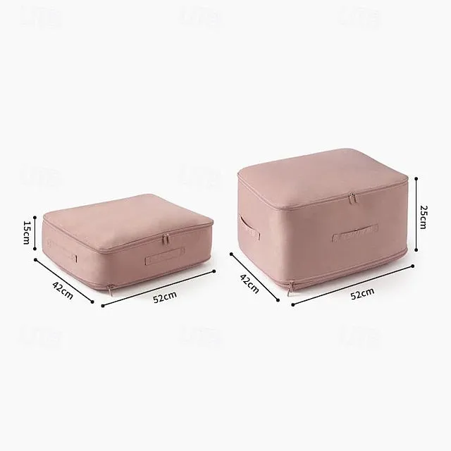 Comforter Storage Bags Ultra Space Saving Self Compression Organizer, Storage Bags for Blankets,Comforters, ClothesHeavy Duty Moving Bags, Storage Tote for Space Saving