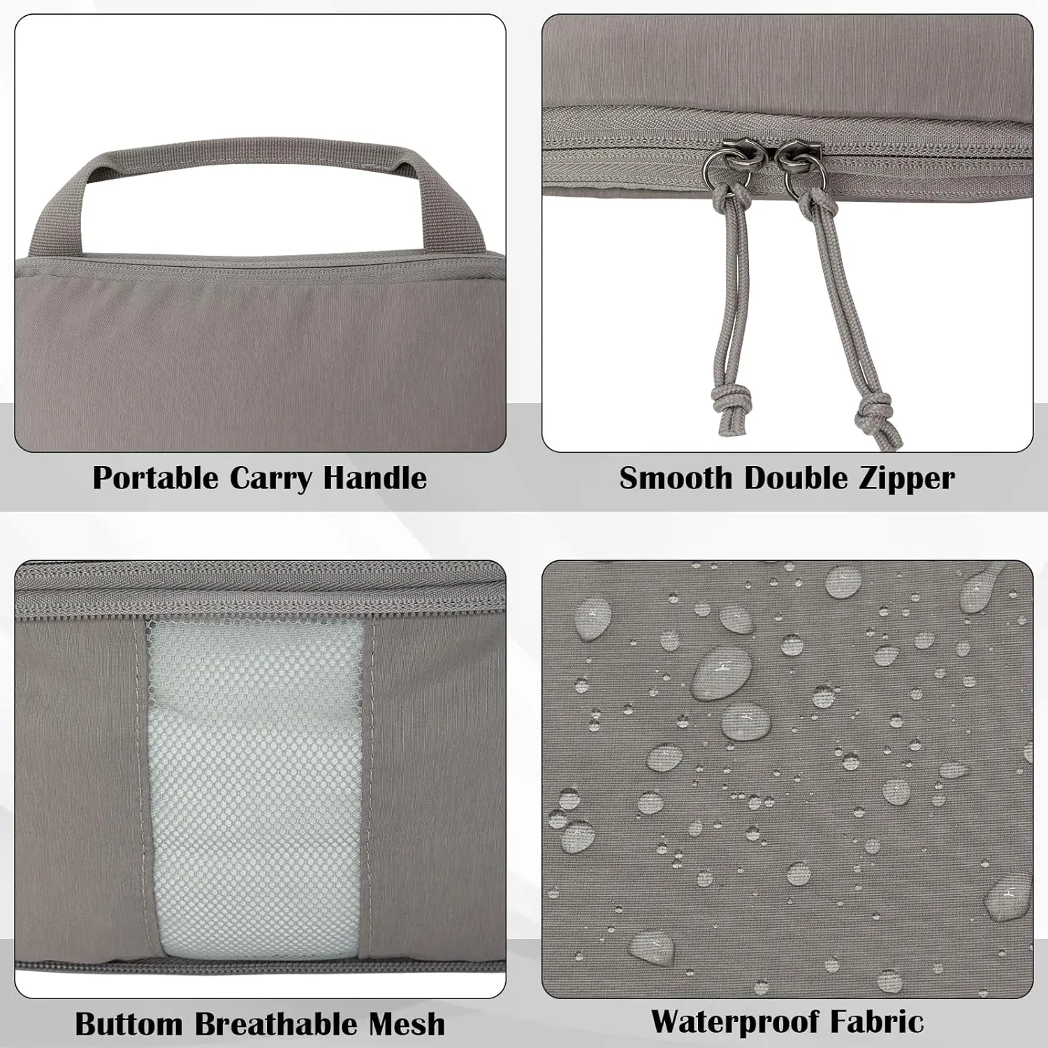 Compression Packing Cubes for Travel, 2 Set Compression Bags Travel Cubes for Packing Suitcase Organizer, Khaki