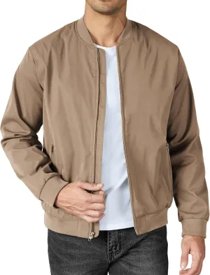COOFANDY Men's Bomber Jacket Lightweight Casual Stylish Light Flight Jacket Windbreaker Varsity Jackets